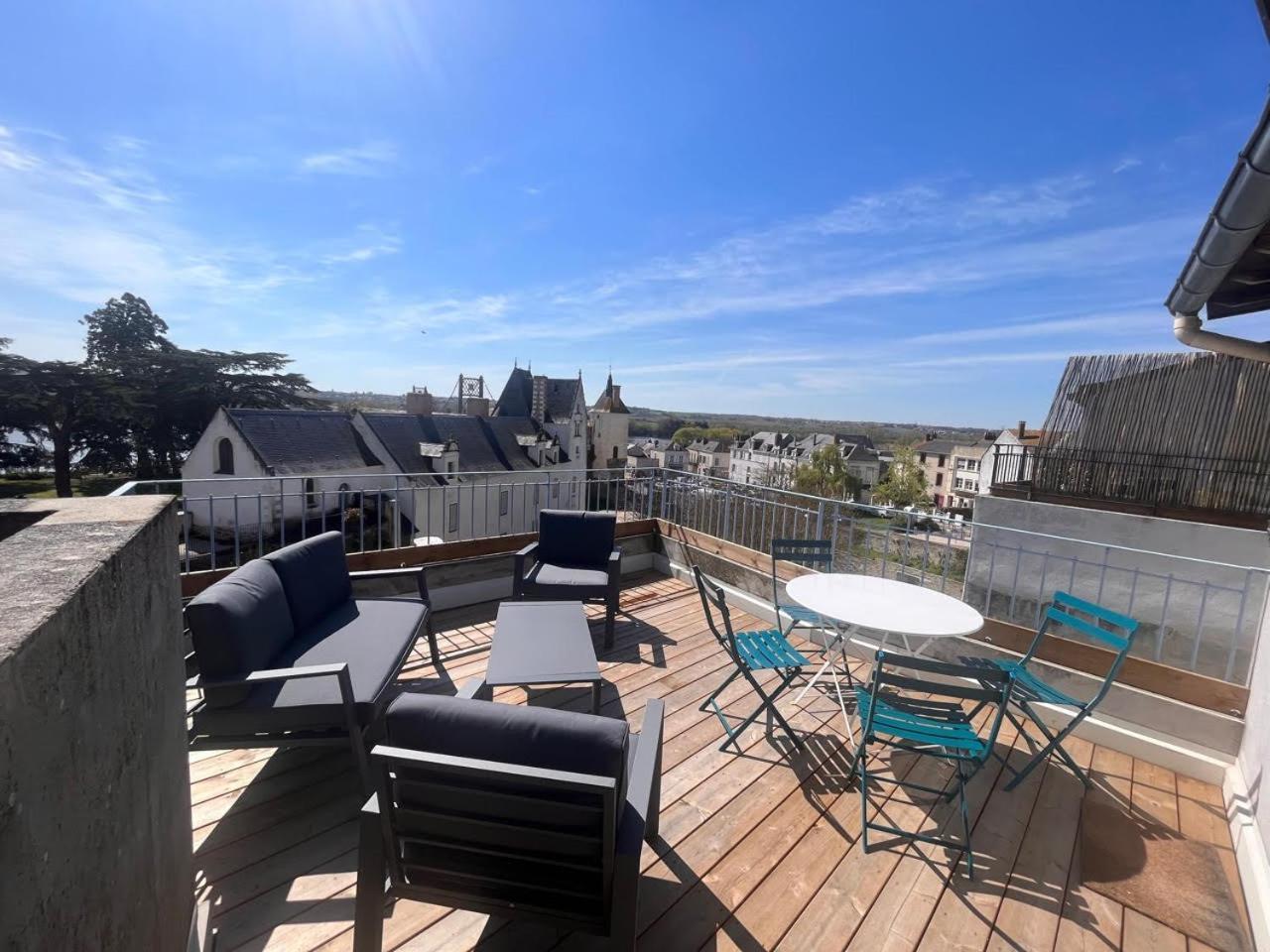 Grand Gite Terrasse Vue Loire Et Chateau D'Ancenis Eksteriør billede